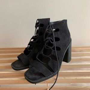 LACE UP STRAPPY HEELS